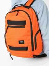 Sac  Dos 1 Compartiment + Pc 15" Vans Orange backpack VN0A7SCJ-vue-porte