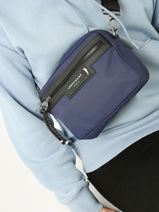 Longchamp Le pliage energy Messenger bag Blue-vue-porte