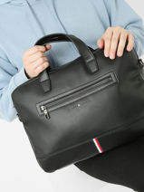 Laptop Bag Tommy hilfiger Black corporate AM10928-vue-porte