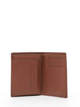 Wallet Leather Yves renard Brown smooth 15418-vue-porte