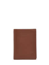 Wallet Leather Yves renard Brown smooth 159