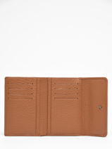 Wallet Leather Yves renard Brown foulonne 29421-vue-porte