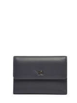 Wallet Leather Yves renard Blue foulonne 29421