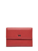 Wallet Leather Yves renard Red foulonne 29421