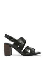 Heeled Sandals In Leather Tamaris Black women 20