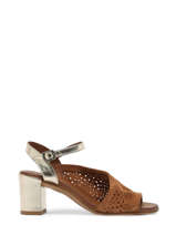 Heeled Sandals California In Leather Lune et l