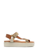 Sandals In Leather We do Gold women CO44948D-vue-porte