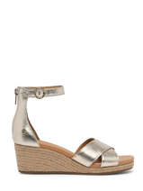 Platform Sandals Eugenia In Leather Ugg Gold women 1128356