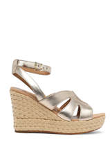 Platform Sandals Careena In Leather Ugg Gold women 1125029