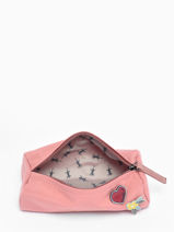 1 Compartment  Pouch Cameleon Pink vintage pin