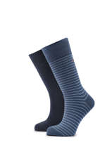 Chaussettes Tommy hilfiger Bleu socks men 10001496-vue-porte