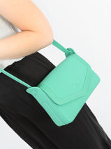Leather Lolly Crossbody Bag Nathan baume Green candy 4-vue-porte