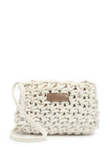Crossbody Bag Crochet Le voyage en panier White crochet PM651