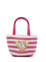 Sac Port Main Le voyage en panier Rose kids PM374
