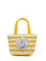 Sac Port Main Le voyage en panier Jaune kids PM374