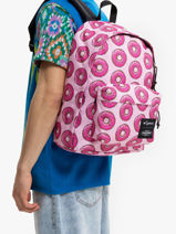 1 Compartment  Backpack  With 13" Laptop Sleeve Eastpak Pink simpsons K767SIM-vue-porte