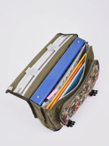 Satchel 2 Compartments Cameleon Green actual PBBACA35-vue-porte