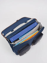 Wheeled Schoolbag For Girls 2 Compartments Cameleon Blue vintage fantasy PBVGCA38-vue-porte