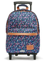 2-compartment  Wheeled Schoolbag Tann's Blue fantaisie fille 73136