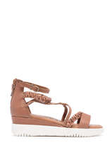 Sandals In Leather Tamaris Brown women 20