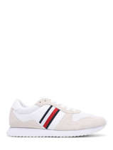 Sneakers In Leather Tommy hilfiger White men 4699YBS-vue-porte