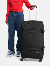 Softside Luggage Authentic Luggage Eastpak Black authentic luggage EK0A5BFK-vue-porte