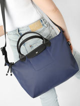 Longchamp Le pliage energy Handbag Blue-vue-porte