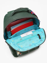 1 Compartment Bobbie Backpack Jeune premier Green daydream boys B-vue-porte