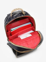 3-compartment James Backpack Jeune premier Blue daydream girls G-vue-porte