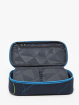 Pencil Case 1 Compartment Satch Blue pencil case BSC1-vue-porte