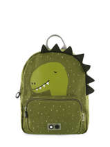 Mini Backpack 1 Compartment Trixie Green animals 90