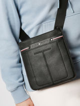 Business Bag Tommy hilfiger Black central AM10937-vue-porte