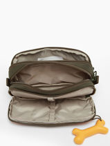 Pencil Case 3 Compartments Stones and bones Green boys B-vue-porte