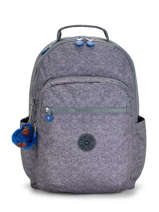 1 Compartment  Backpack  With 15" Laptop Sleeve Kipling Gray back to school KI5764
