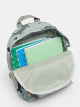 1 Compartment Backpack Kidzroom Green full of wonders 2816-vue-porte