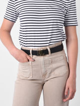 Belt Elmswood Lauren ralph lauren Black elmswood 12912039-vue-porte