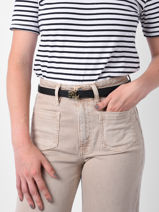 Belt Elmswood Lauren ralph lauren Black elmswood 12912038-vue-porte