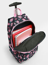2-compartment  Wheeled Schoolbag Rip curl Black surf gypsy SU01GWBA-vue-porte