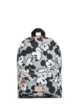 1 Compartment Backpack Mickey and minnie mouse Gray never lock back 2231