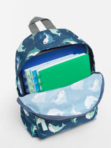 1 Compartment Backpack Pret Blue imagination 3420-vue-porte
