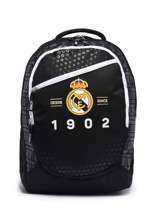3-compartment Backpack Real madrid Black real 223R204B-vue-porte