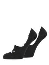 Footie Socks 2 Pairs Puma Black socks 14101101-vue-porte