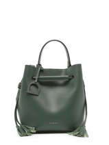 Leather Blazer Bucket Bag Etrier Green blazer EBLA004M