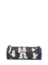 1 Compartment Pouch Mickey and minnie mouse Blue glitter love 2353