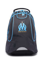 2-compartment Wheeled Schoolbag Olympique de marseille Blue om 23CO204R-vue-porte