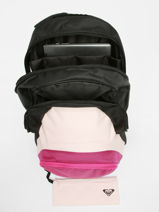 2-compartment  Backpack Roxy Black back to school RJBP4670-vue-porte