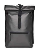 1 Compartment Backpack With 14" Laptop Sleeve Rains Gray city 13320