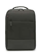 1 Compartment Backpack With 15" Laptop Sleeve Miniprix Black fac 1123