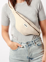 Sac Banane Olivia Jute Hindbag Beige jute JU-vue-porte