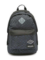 2-compartment  Backpack Rip curl Blue checkers K060